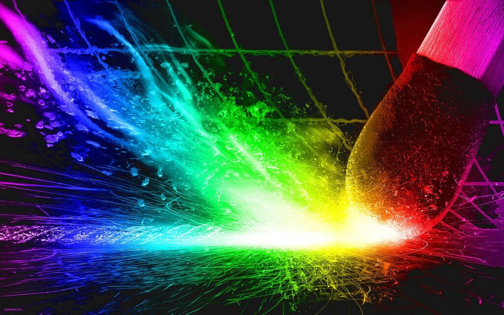Vibrant Match Strike: Colorful Flames Burst on Dark Background Wallpaper