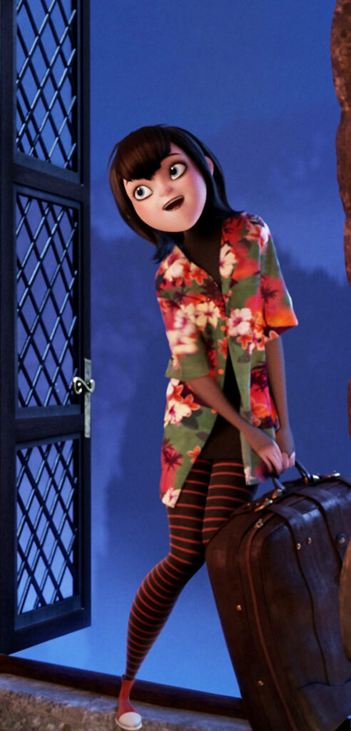 Vibrant Mavis Wallpaper: Adventure Under Night Sky in Floral Shirt