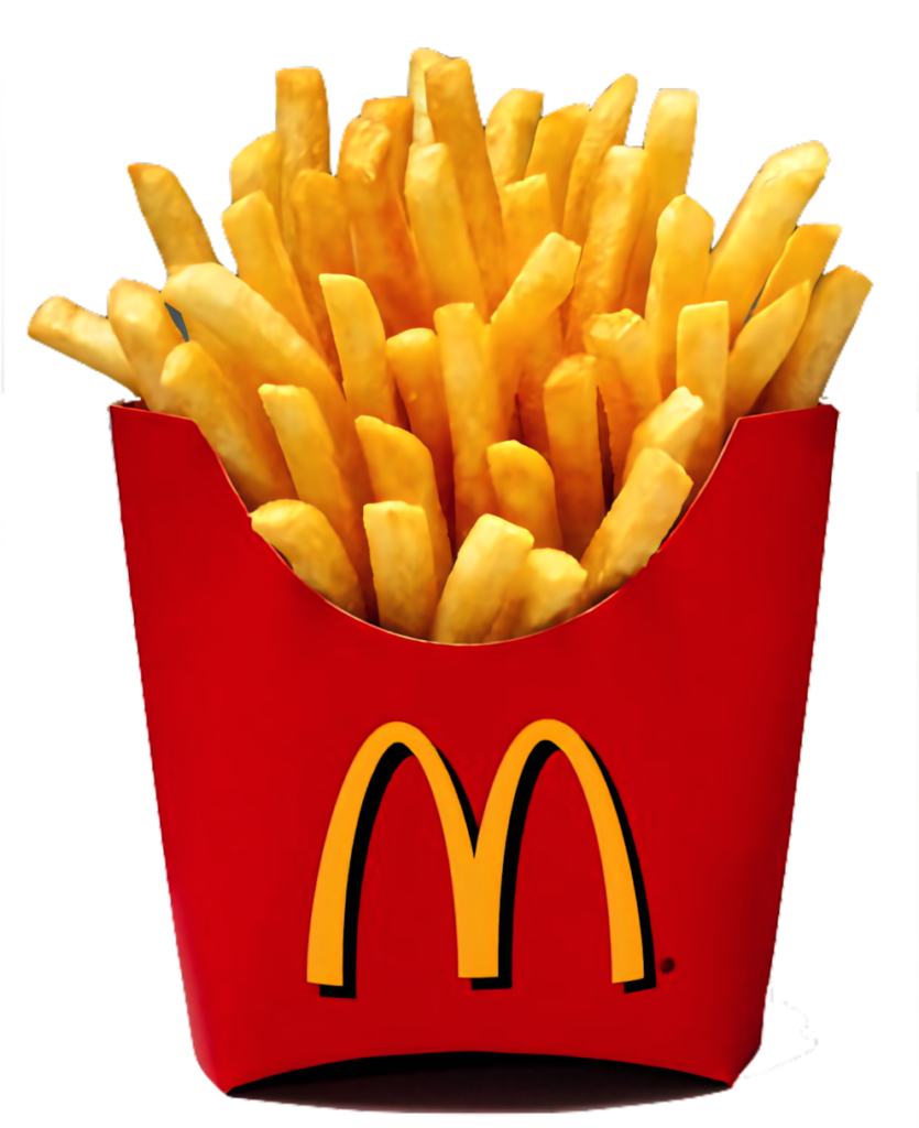 Vibrant McDonald's Golden French Fries Wallpaper Background