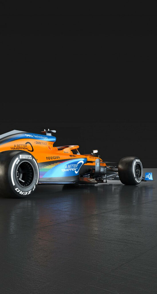 Vibrant McLaren F1 Car Wallpaper | Sleek Design for Racing Fans