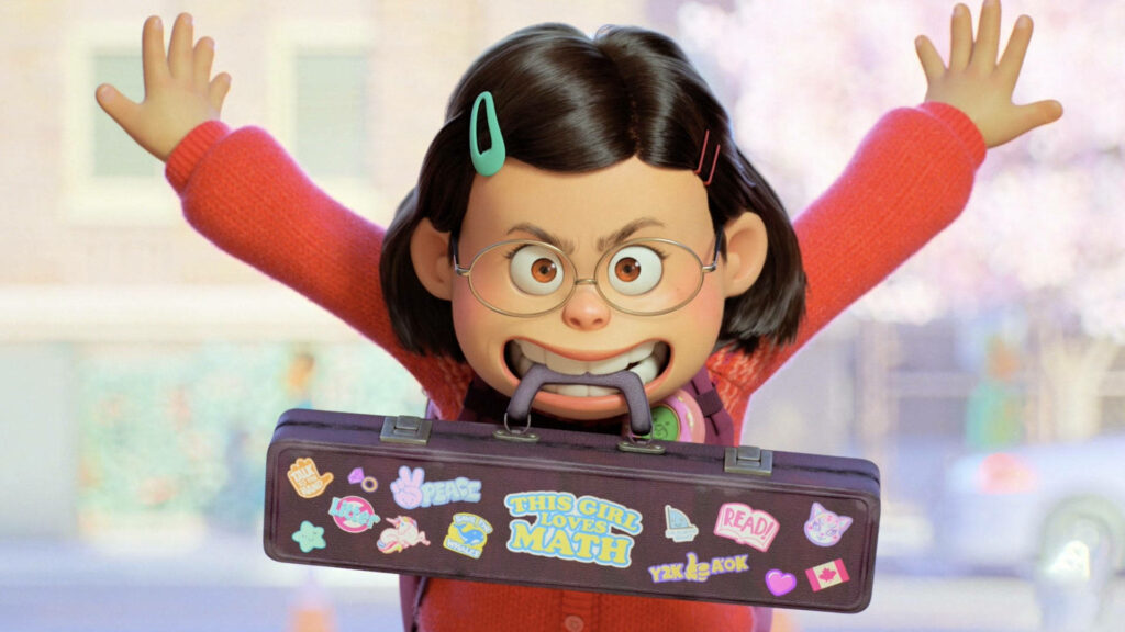 Playful Mei from Turning Red: Colorful Wallpaper Background