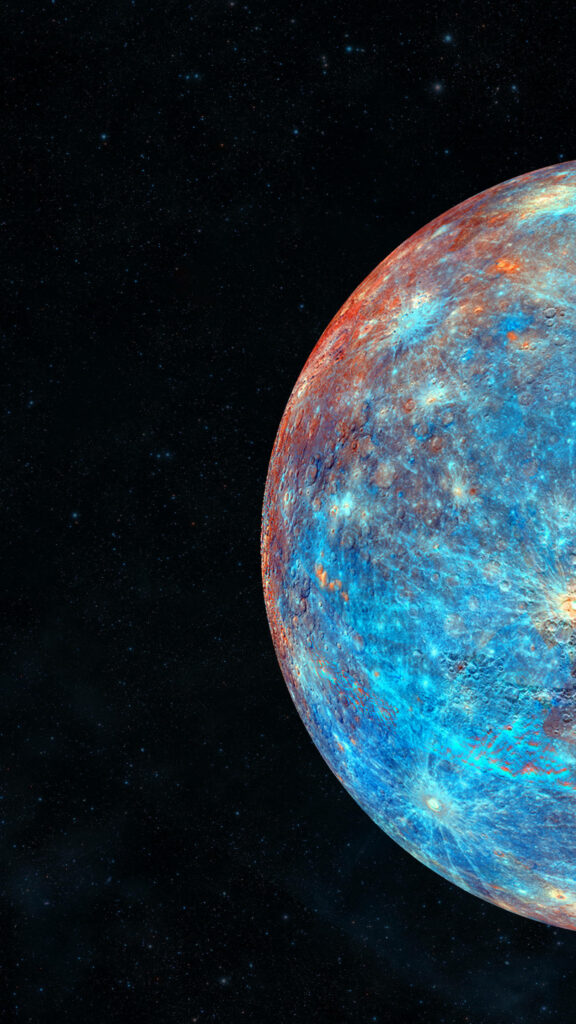 Stunning Mercury Wallpaper: Colorful Deep Space Background