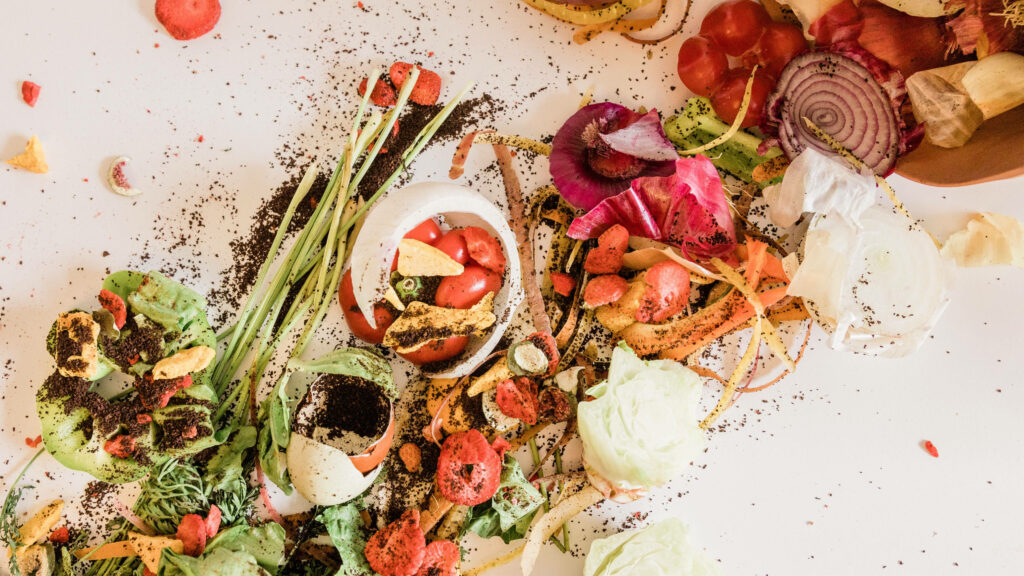 Colorful Mexican Burrito Wallpaper with Fresh Ingredients: Lettuce, Tomatoes