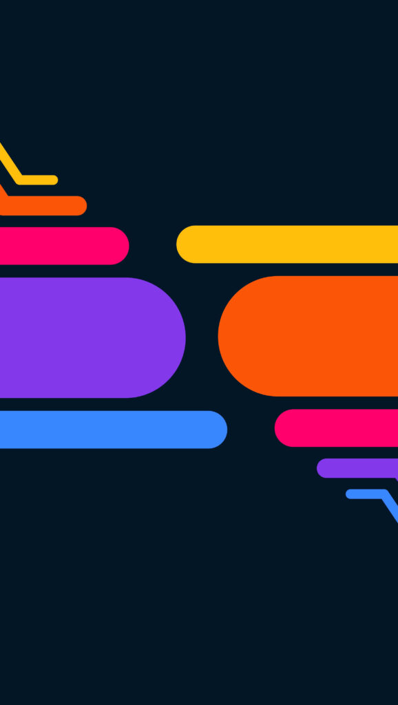 Vibrant Minimalist Abstract Wallpaper: Colorful Geometric Shapes