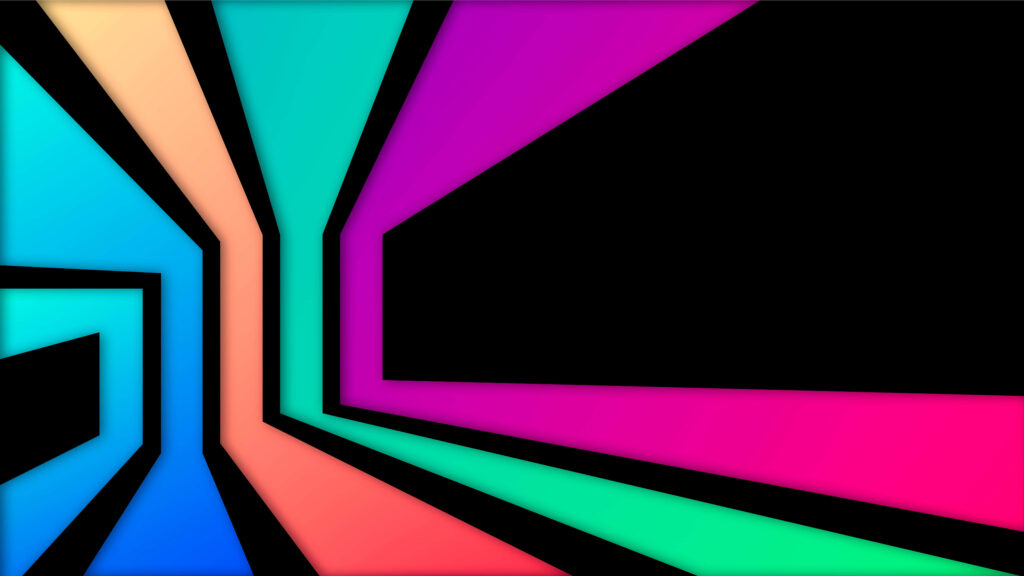 Vibrant Minimalist Abstract Art Wallpaper with Bold Geometric Shapes