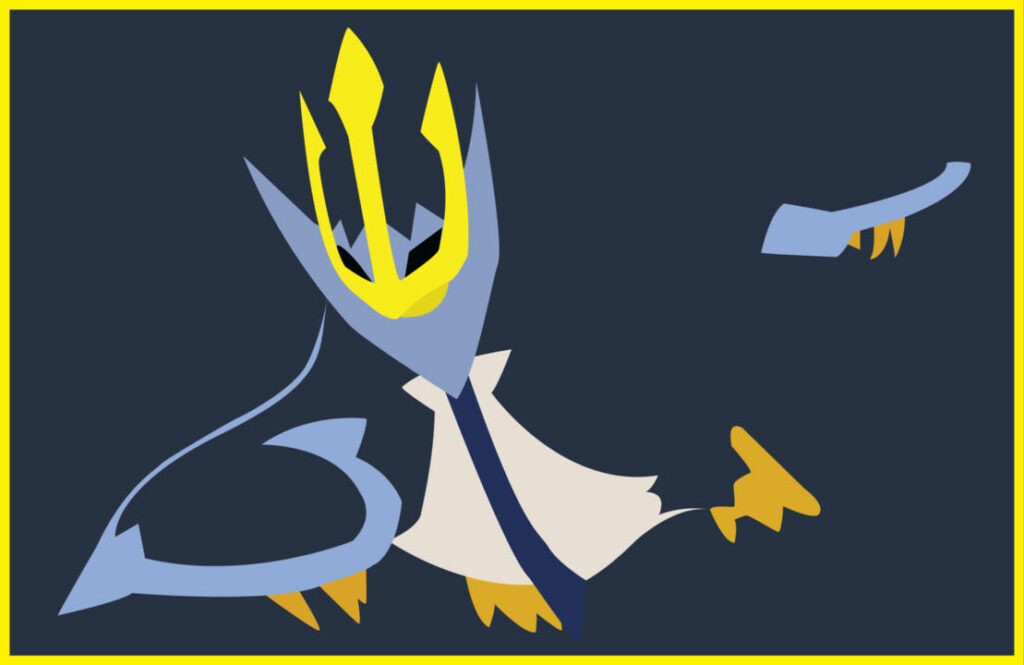 Empoleon Vector Art Wallpaper: Modern Minimalist Design Background