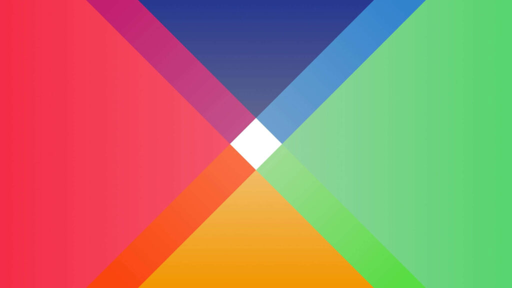 Vibrant Minimalist Wallpaper: Abstract Colorful Triangle Design