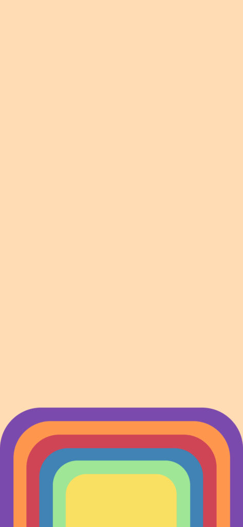 Vibrant Minimalist Wallpaper: Purple, Red, Yellow & Teal on Beige
