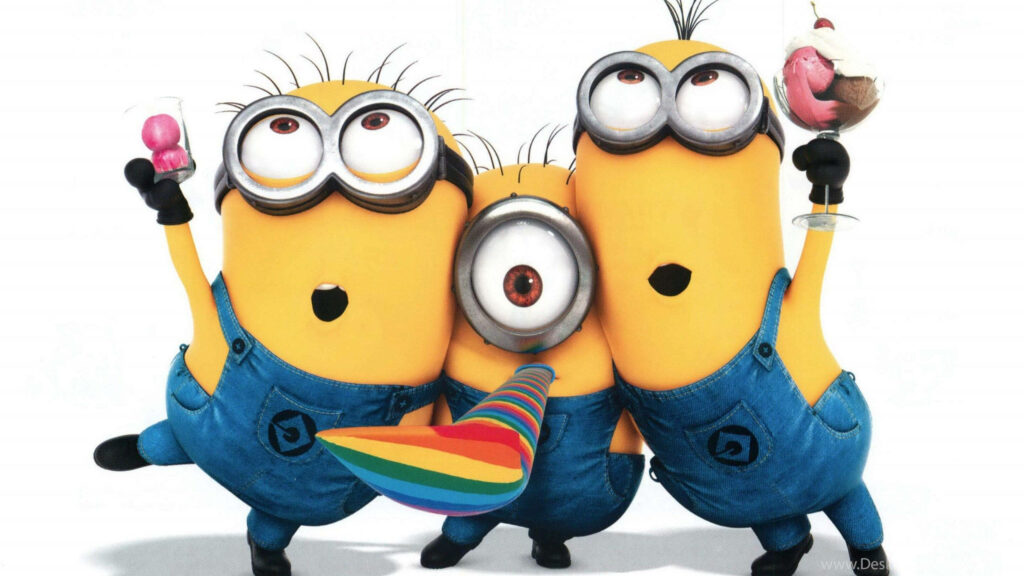Vibrant Minion Party Wallpaper: Cheerful Fun & Colorful Decor