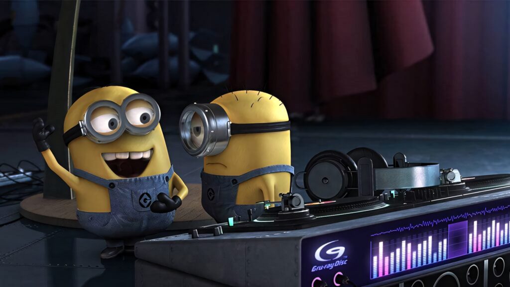 Vibrant Minions DJ Wallpaper: Fun Background from Minions: The Rise of Gru