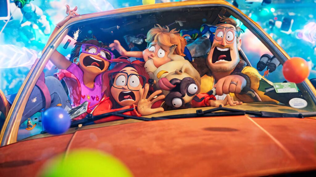 Mitchells Family Adventure: Vibrant & Chaotic Wallpaper Background