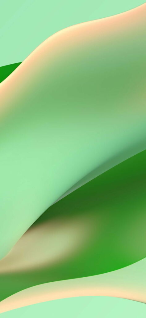 Vibrant Green HD Phone Wallpaper with MIUI Interface