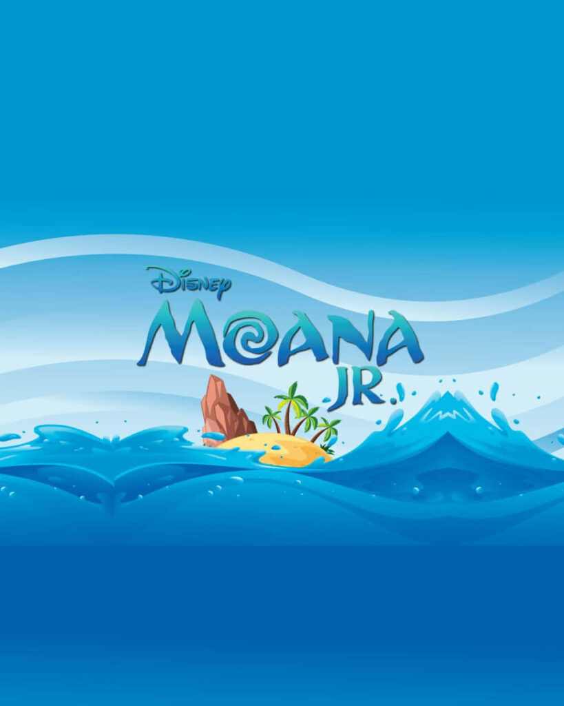 Vibrant Moana Jr. Ocean-Themed Wallpaper Background with Tropical Design