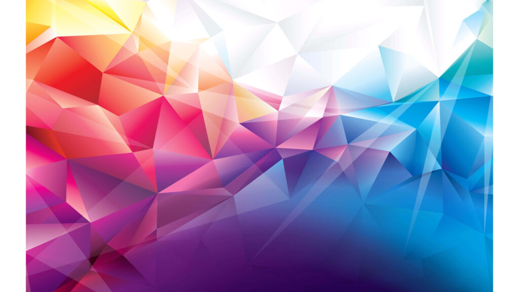 Vibrant Polygonal Abstract Wallpaper: Dynamic Geometric Background