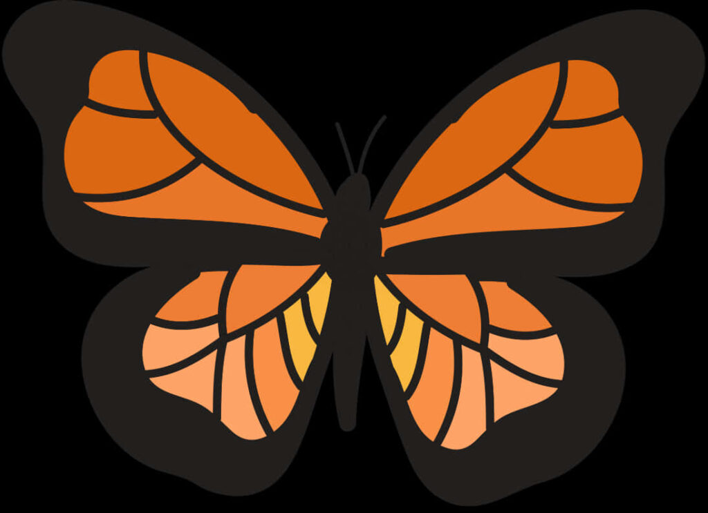 Vibrant Monarch Butterfly Wallpaper: Clean Design & Bold Patterns