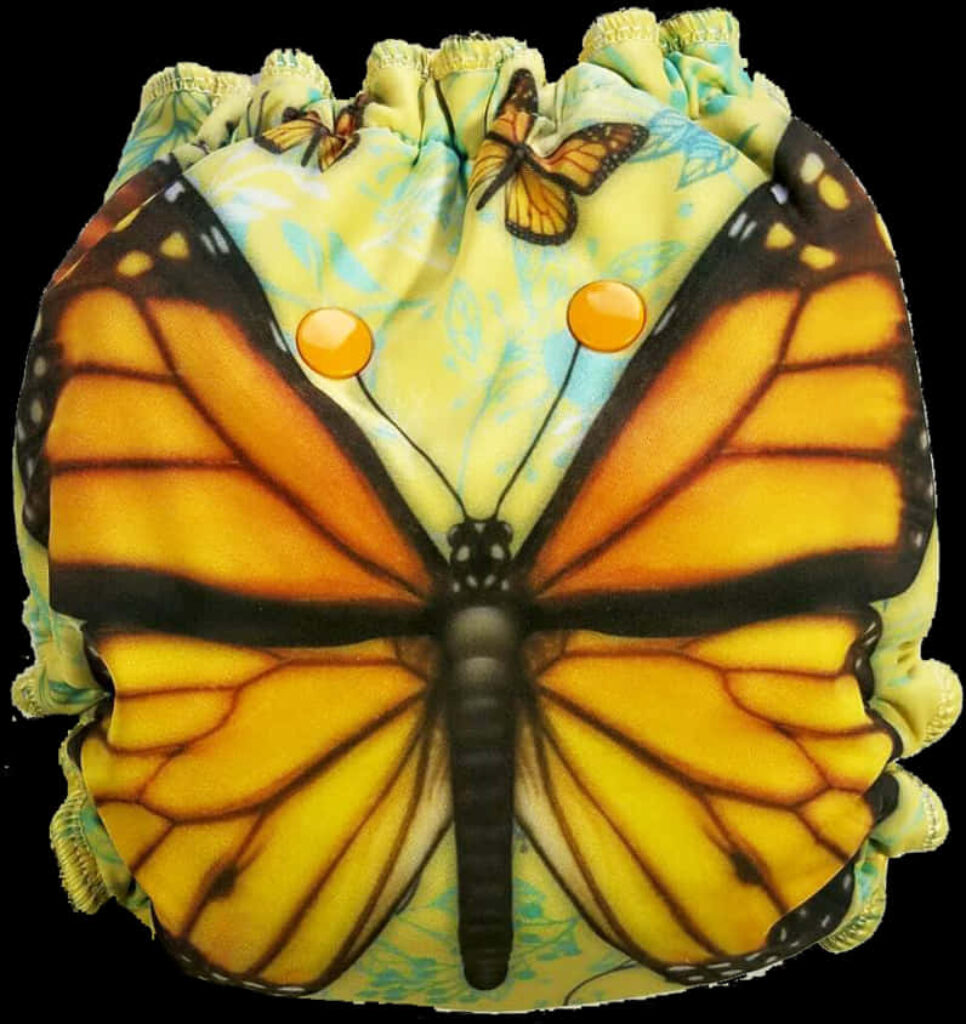 Vibrant Monarch Butterfly Print Shower Cap: Colorful Accessory & Wallpaper