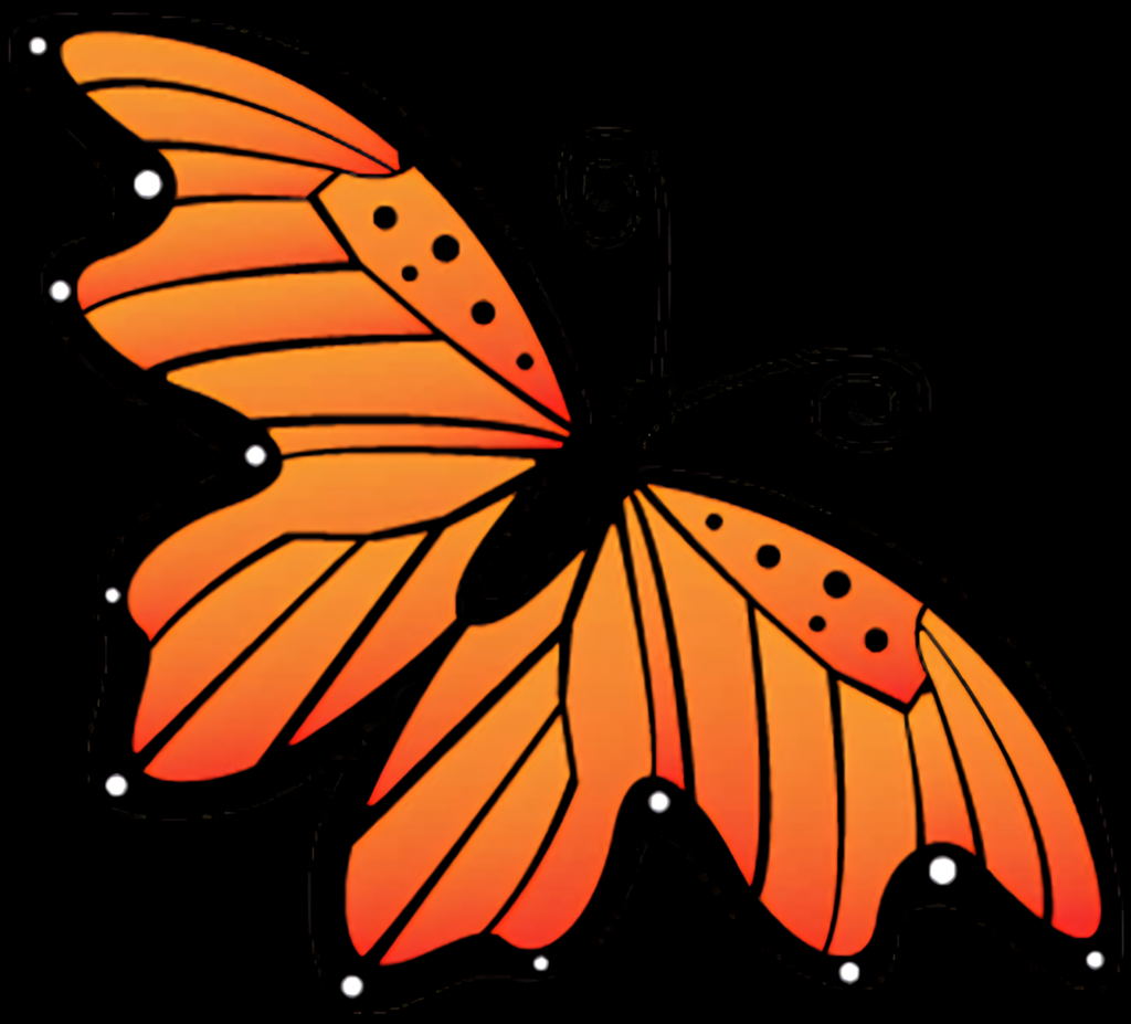 Vibrant Monarch Butterfly Wallpaper: Artistic Orange & Black Design