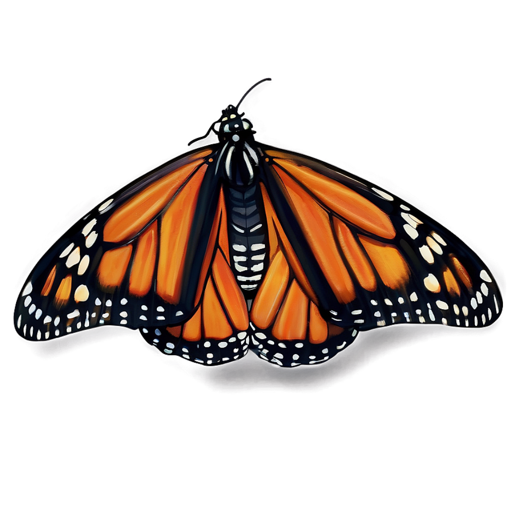 Vibrant Monarch Butterfly Wallpaper: Detailed Orange & Black Design