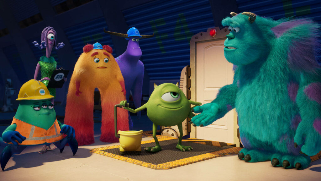 Vibrant Monsters Inc Wallpaper: Mike Wazowski & Iconic Characters