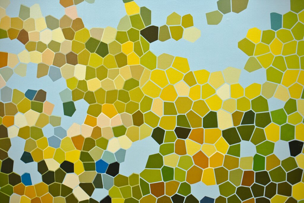Vibrant Abstract Mosaic Wallpaper - Colorful Modern Background