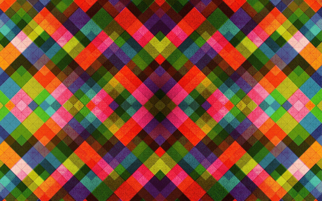 Intricate Mosaic Wallpaper: Vibrant Geometric Banig Design