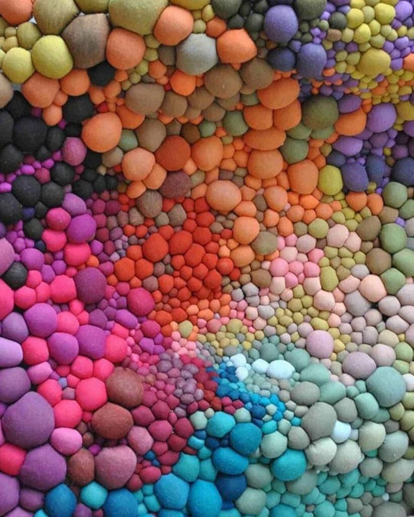 Vibrant Mosaic Wallpaper: Colorful Stone Pattern for Dynamic Background