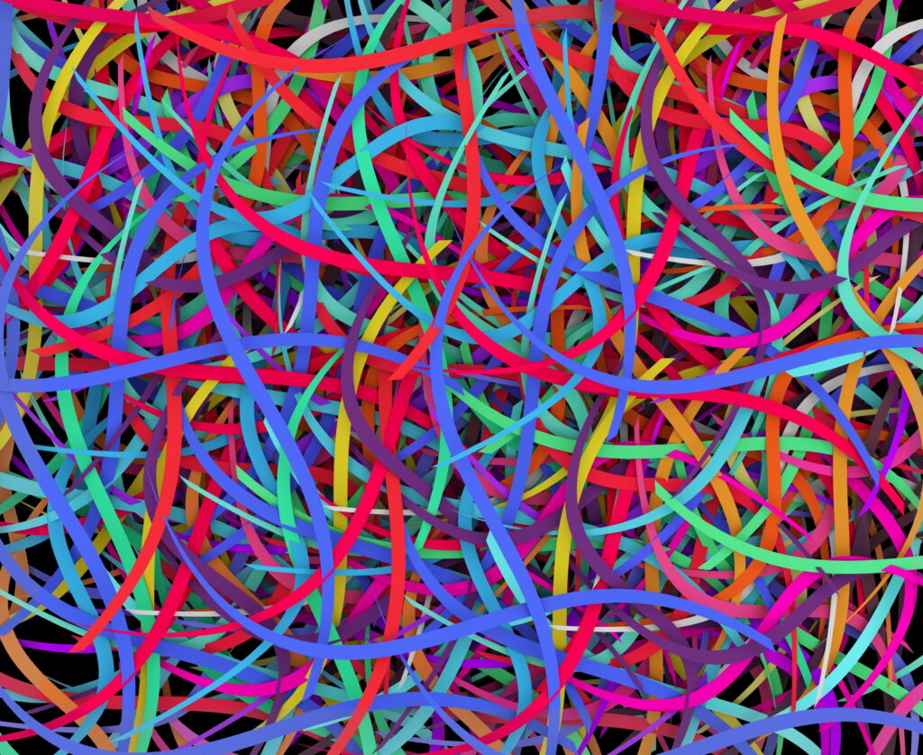 Vibrant Celebrations: A High-Definition Wallpaper of a Colorful Confetti Cascade