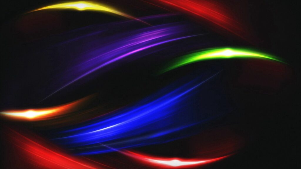 Vibrant Multi-Colored Dynamic Wallpaper for Dark Background
