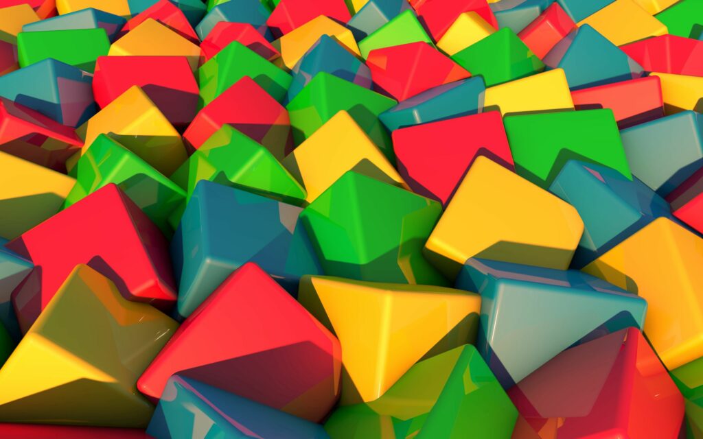 Vibrant Multi-Colored Geometric Blocks Wallpaper 2560x1600
