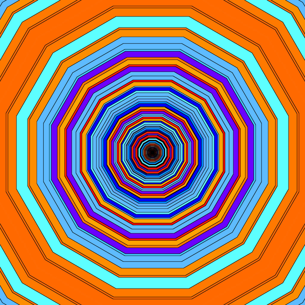 Vibrant Multi-Colored Hexagon Wallpaper: Striking Abstract Background