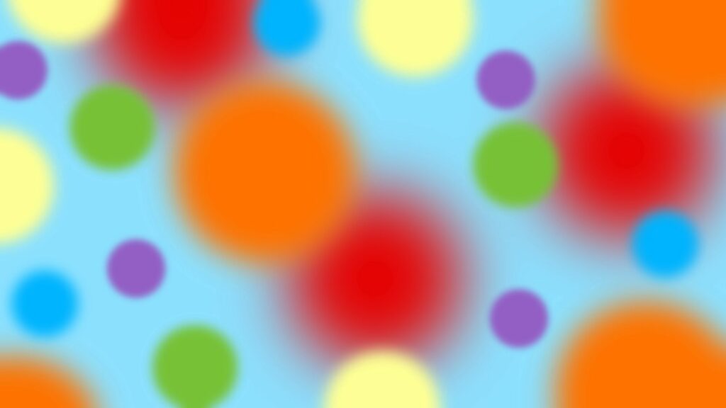Colorful Blurred Circles on Light Blue Background Wallpaper 1920x1080
