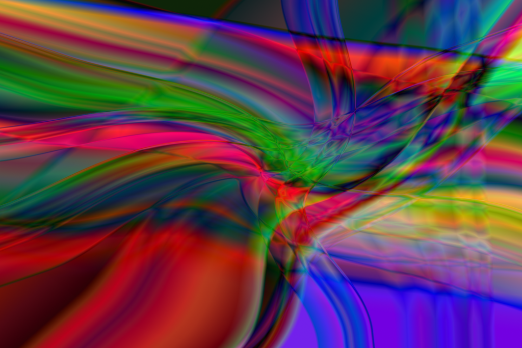 Vibrant Multicolored Gradient Wallpaper with Fluid Distortions