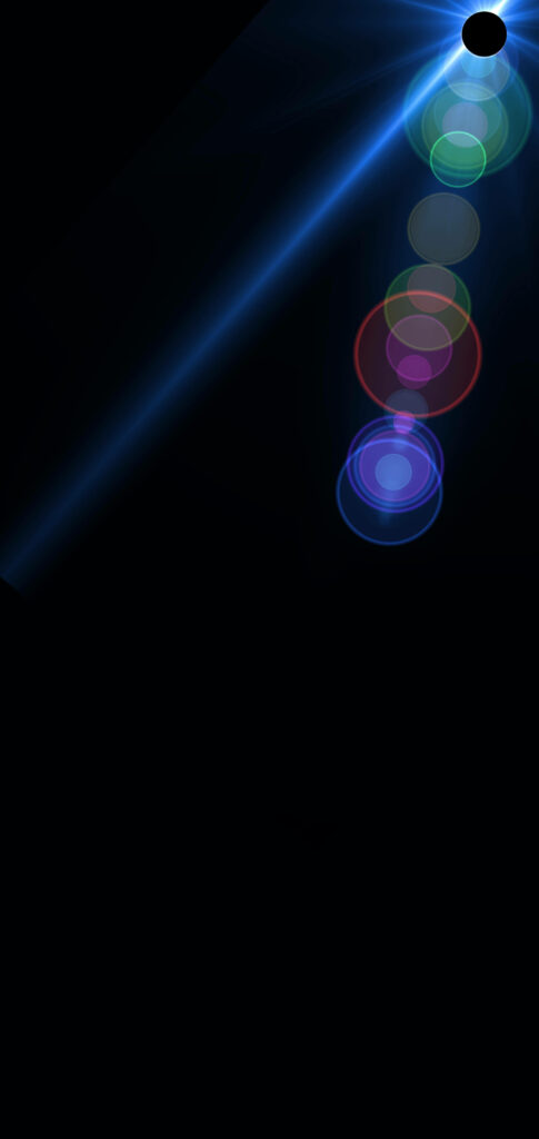 Minimalist Multicolored Lens Flare Wallpaper for Samsung S10