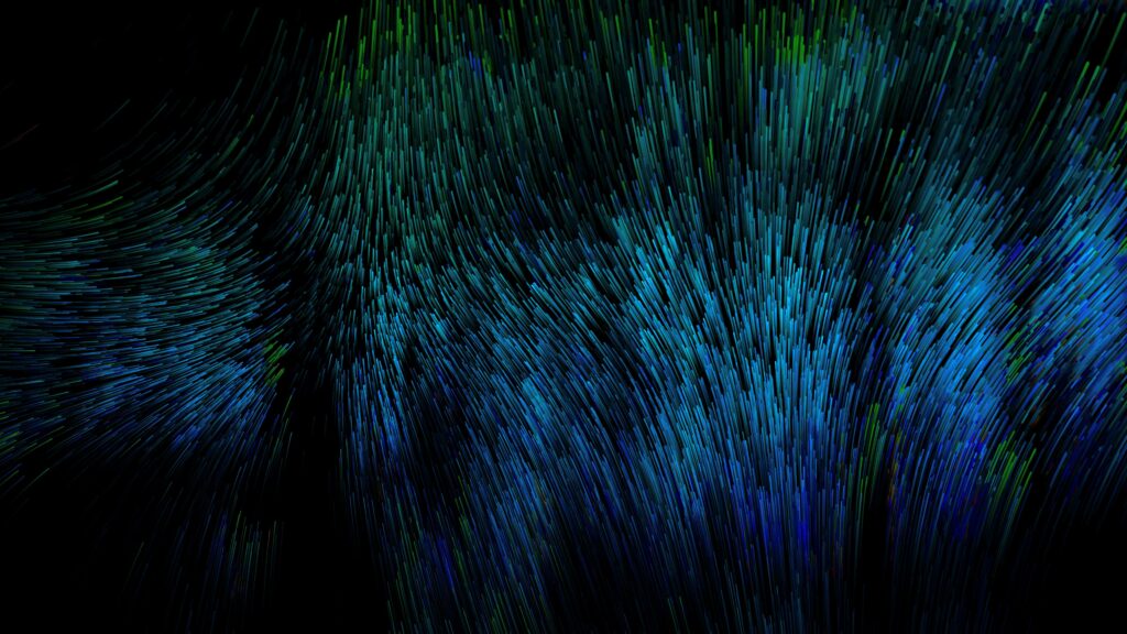Vibrant Multicolored Needle-Like Lines Abstract Wallpaper Background