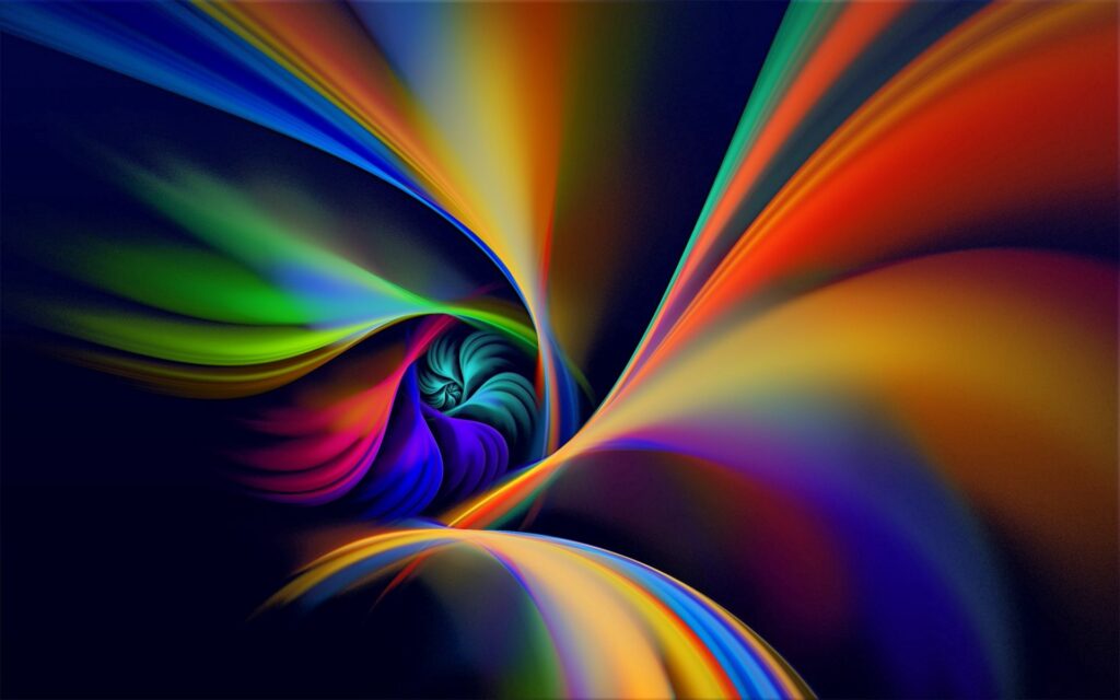 Vibrant Multicolored Spiral Wallpaper - Stunning Abstract Background