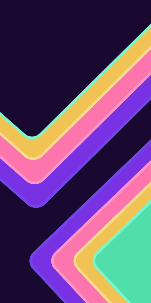 Vibrant Modern Square Outline Wallpaper for Samsung Galaxy S20
