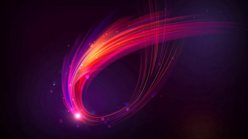 Vibrant Multicolored Arc Wallpaper with Plexus Elements - 3840x2160