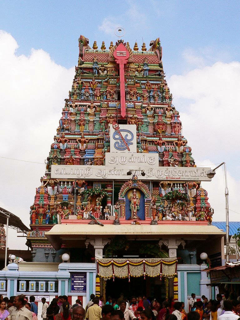 Vibrant Murugan Temple: Intricate Architecture & Cultural Richness Wallpaper