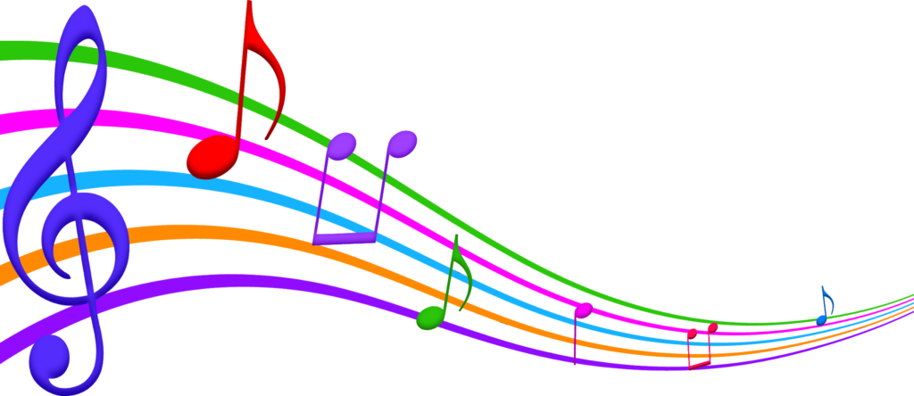 Vibrant Music Notes Wallpaper: Colorful & Energetic Background