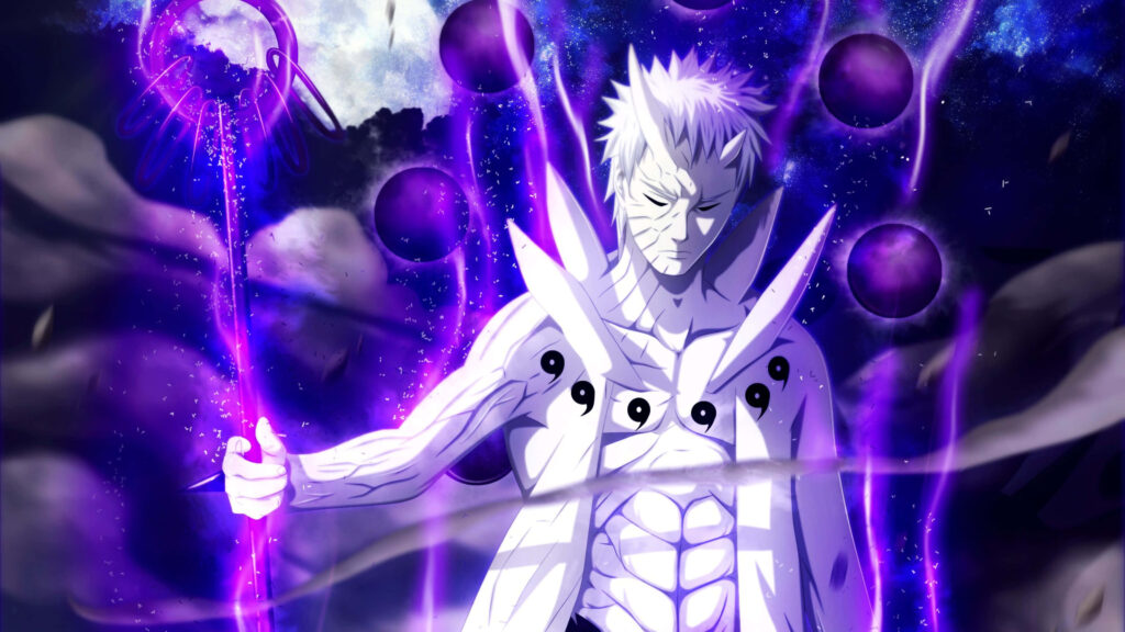 Glowing Naruto: Vibrant Neon Background in Stunning 4K Resolution Wallpaper