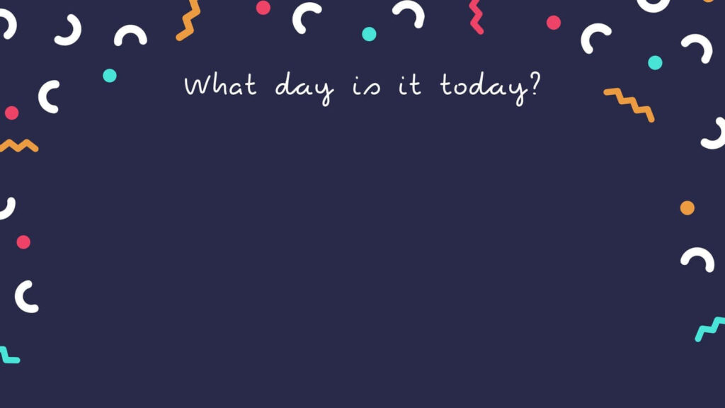 What's the Occasion? - Captivating Navy Blue Confetti Wallpaper with Striking Cursive Typography