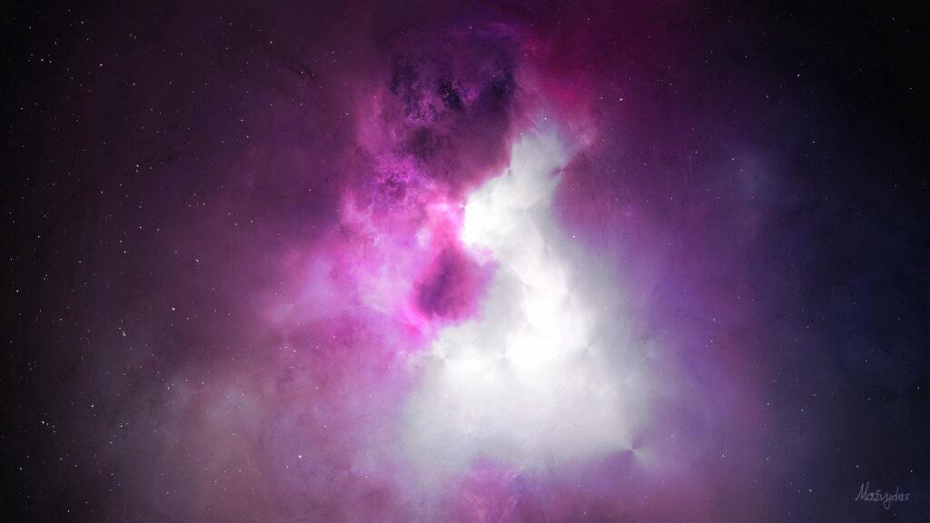 Vibrant Nebula HD Wallpaper: Ethereal Cosmic Background