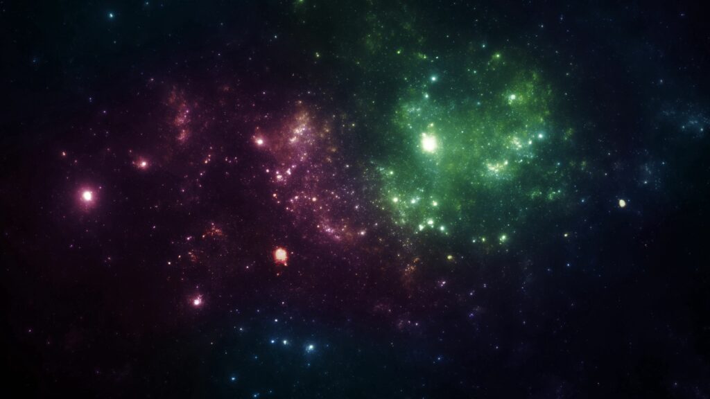 Ethereal Nebula Wallpaper: Vibrant Cosmic Colors & Sparkles