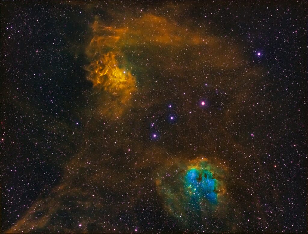Vibrant Nebula Wallpaper: Colorful Space Background of Stars
