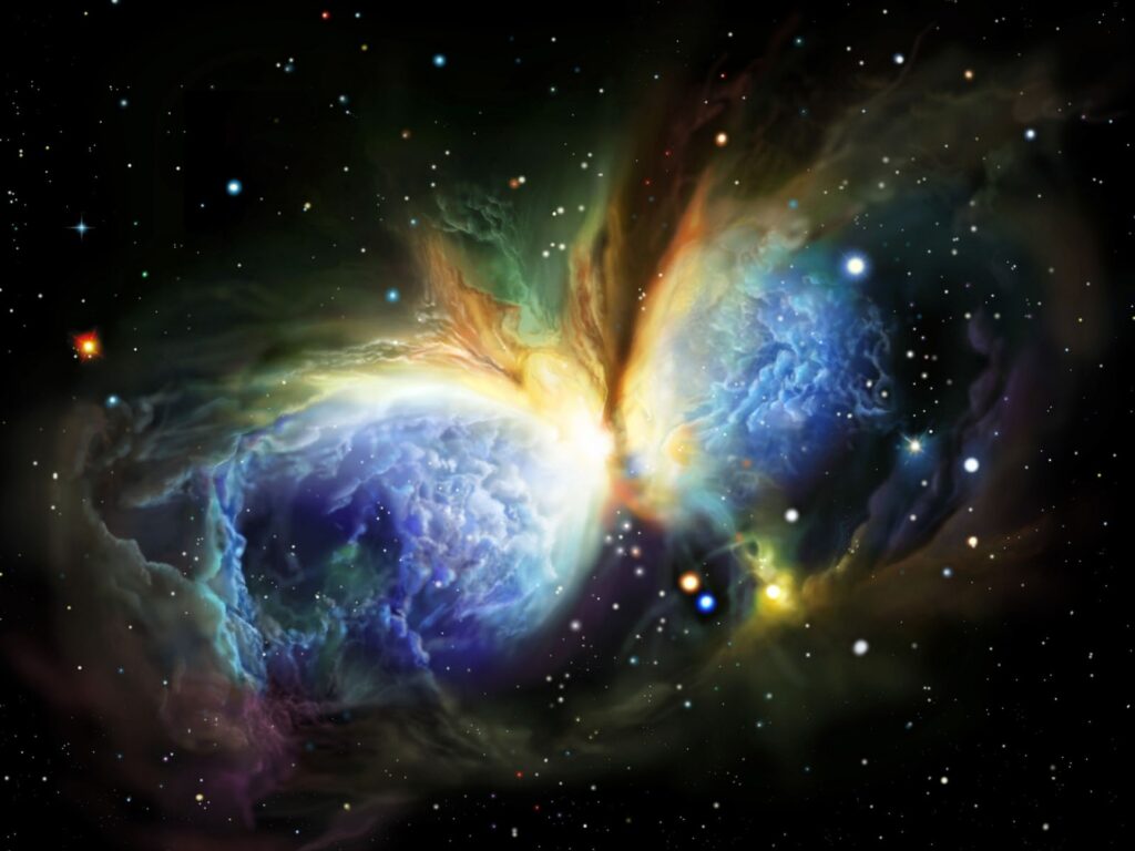 Vibrant Nebula Wallpaper – Cosmic Scene in HD 1920x1440