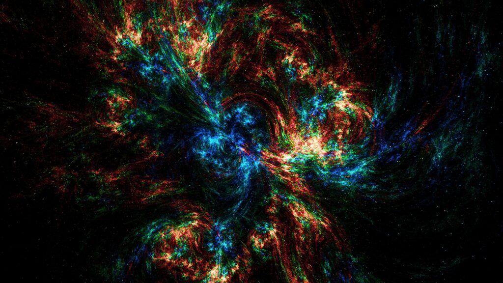 Vibrant Nebula Wallpaper: Cosmic Abstract 3840x2160 Background
