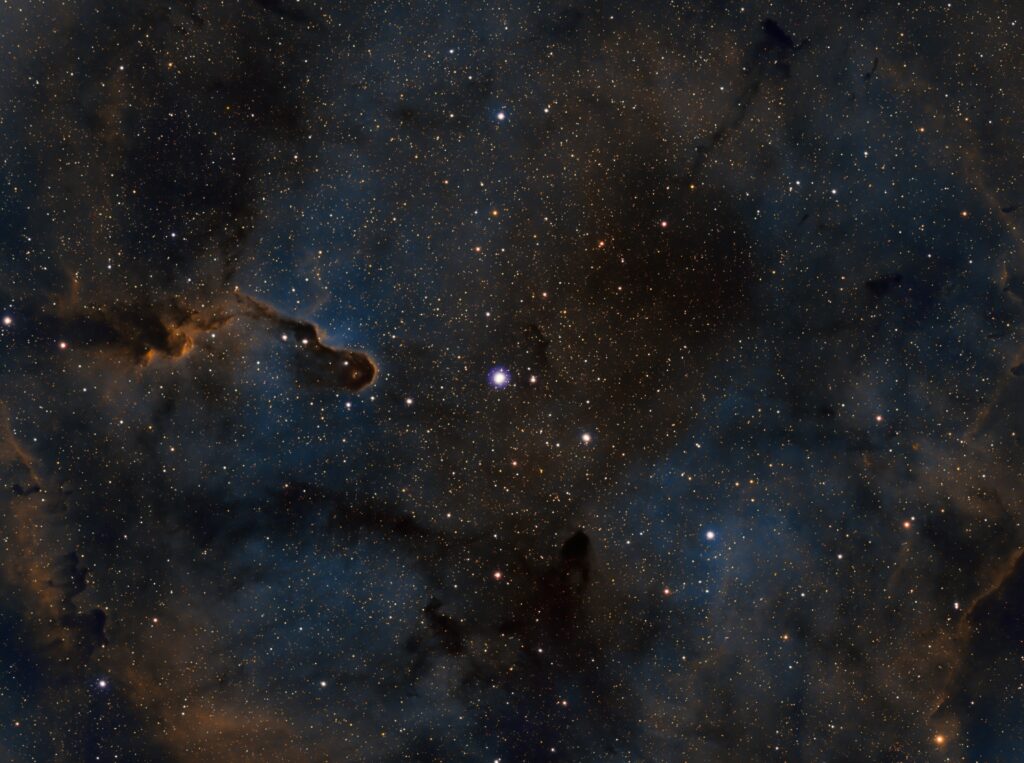 Vibrant Outer Space Nebula Wallpaper Background with Starry Details