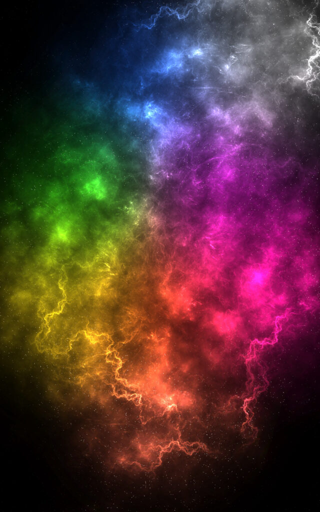 Vibrant Nebula Wallpaper: Colorful Cosmic Energy Background