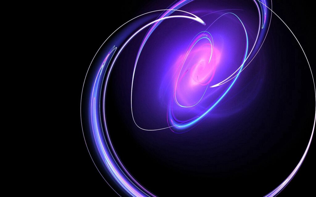 Vibrant Neon Circles Abstract Wallpaper - 1680x1050 Background
