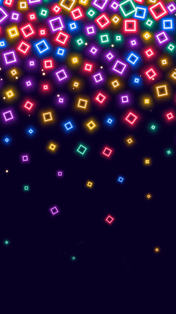 Vibrant Celebration: A Kaleidoscope of Neon Colors on HD Phone Wallpaper
